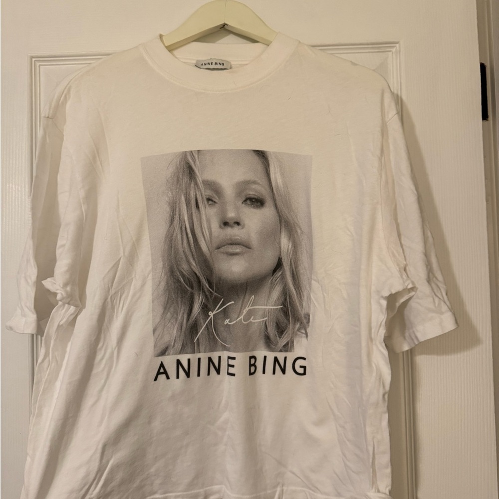 Anine Bing White Graphic T-Shirt